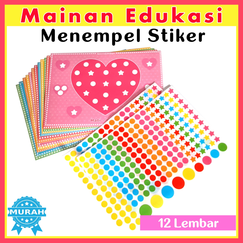 Jual Mainan edukasi MENEMPEL STIKER DOT DIY Sticker Activity Paper Set ...