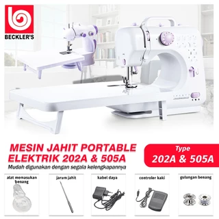 (Beckler's) Mesin Jahit Mini Portable Mesin Jahit Multifungsi + Lampu Malam Rapi & Kokoh Terbaru