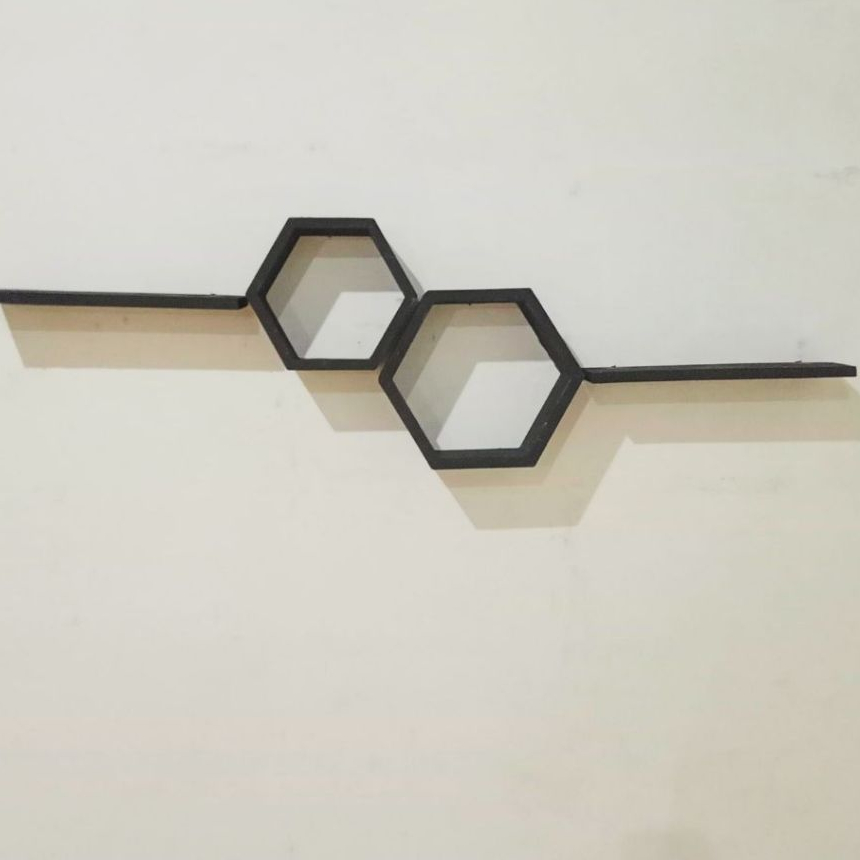 Jual HEXAGONAL - Rak Dinding Tempel Aesthetic Hexagonal Hiasan Dinding ...
