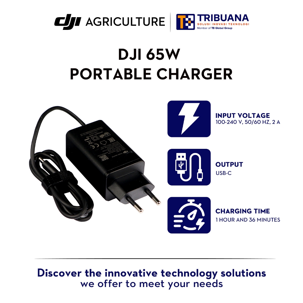 DJI 65W Portable Charger For Mavic 3 Universal Ports Lightweight And Portable Original Brand New In Stock