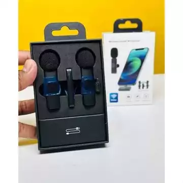 Microphone Wireless Clip On Vlog K9 2 Mic Portable (Jaya Acc)