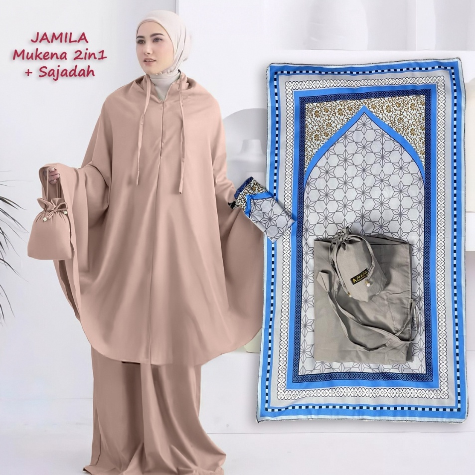 Jual Pabrik Resmi Full Set Mukena Sajadah Jamila Dewasa Travel Series ...