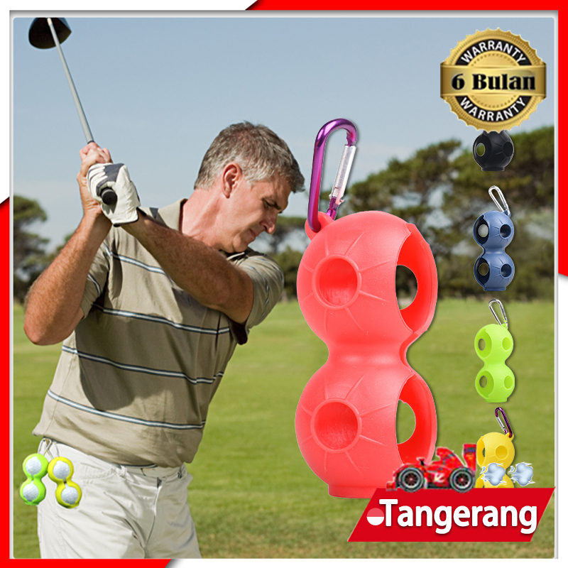 Jual Golf Ball Holder Silicone 2 Balls With Marker Cover Tempat Bola