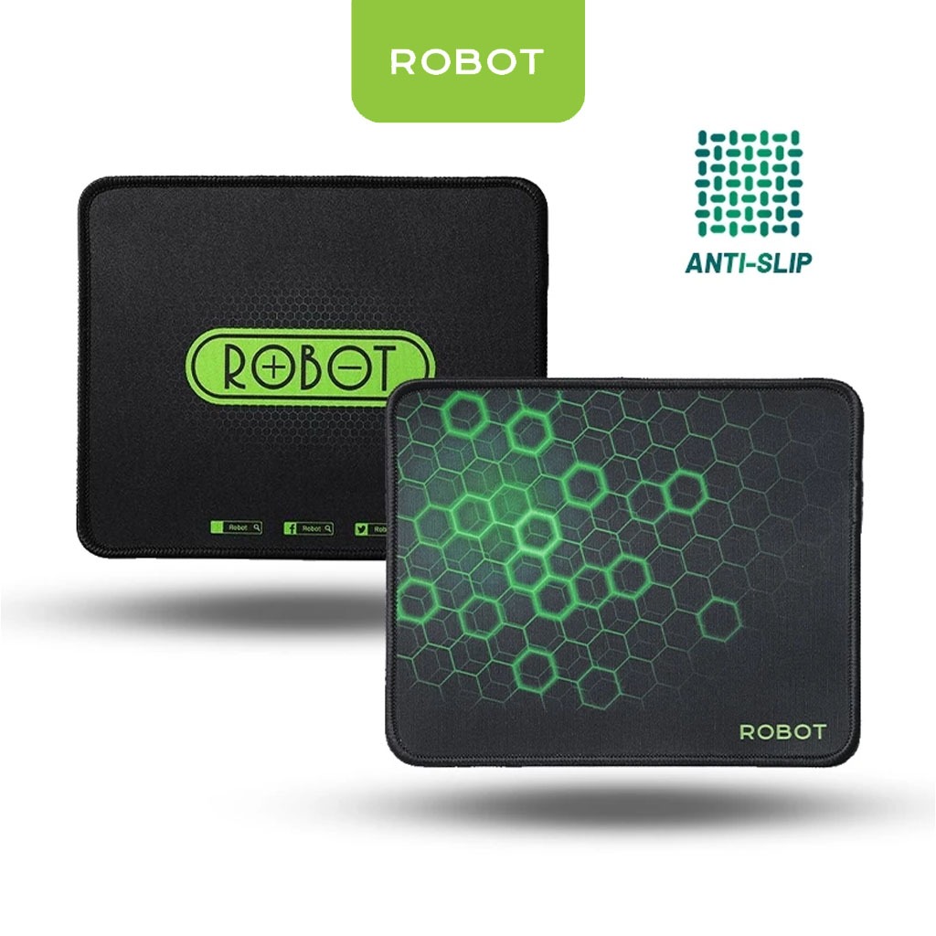 Jual ROBOT Mousepad Anti Slip RP01 Gaming Polos Hitam Murah Rubber ...