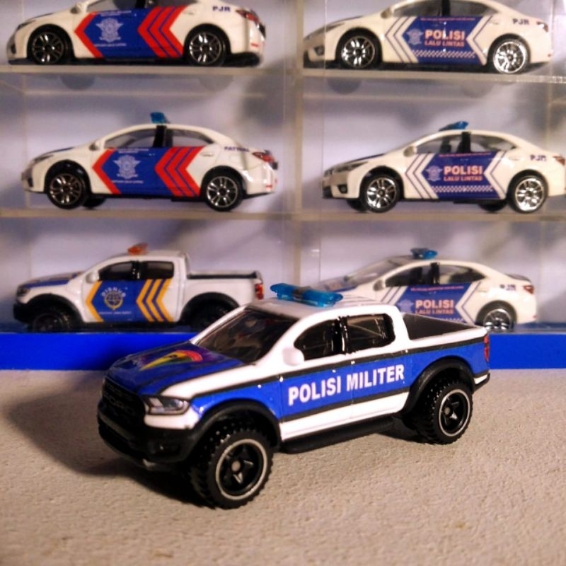 Jual Diecast Skala 1:64' Hotwheels Ford Ranger Raptor Custom Polisi ...