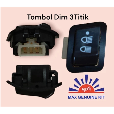 Jual tombol dim 3 titik beat f1 - blade - revo abs - vario f1 / 3 ...