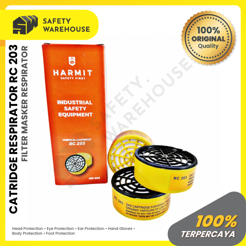 Jual HARMIT Refill Catridge Respirator RC 203 Filter Obat Masker NP 305 ...