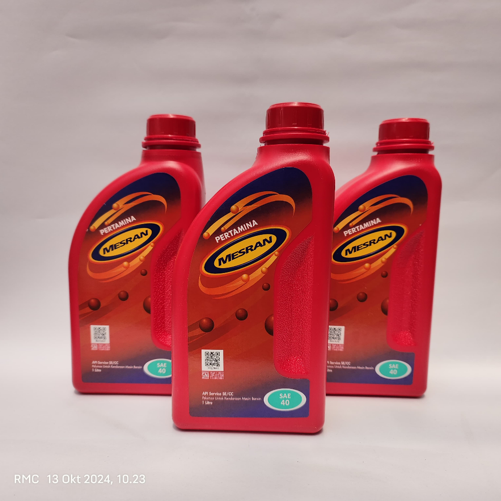 3 PCS OLI Pertamina Mesran SAE 40 1L 1 liter