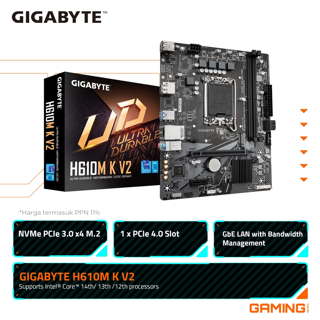 Jual Gigabyte H610M K V2 | Shopee Indonesia