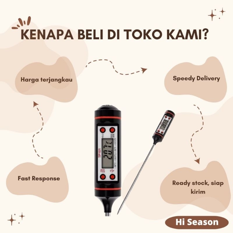 Jual DIGITAL COOKING TERMOMETER FOOD THERMOMETER TERMOMETER MASAK ...