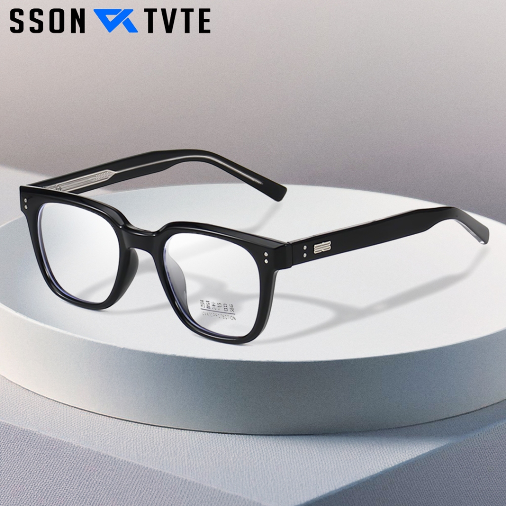 Jual SSON TVTE Frame Kacamata Lensa Minus Pria Wanita Frame Kotak TR90 ...
