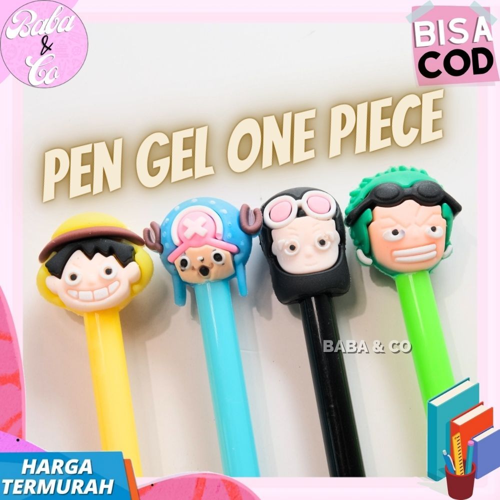 Jual PEN LUCU PULPEN GEL ONE PIECE UNIK MURAH PEN GEL ONE PIECE LUFFY ...