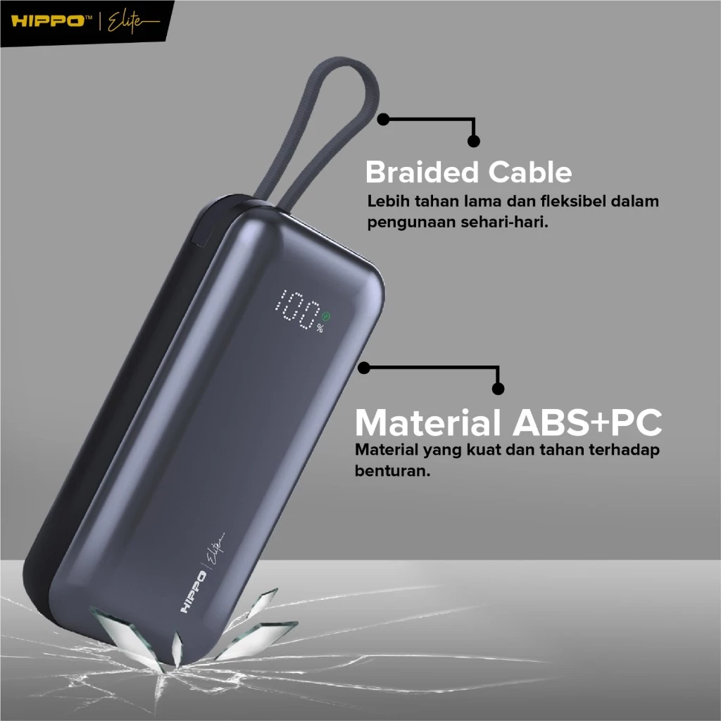 Hippo Elite Powerbank Prime Mini 10000mAh PD 22,5Watt Flight Friendly