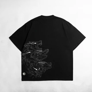 KREMLIN T-Shirt Oversized Relaxed Fit Black Glow in the Dark - Chimera