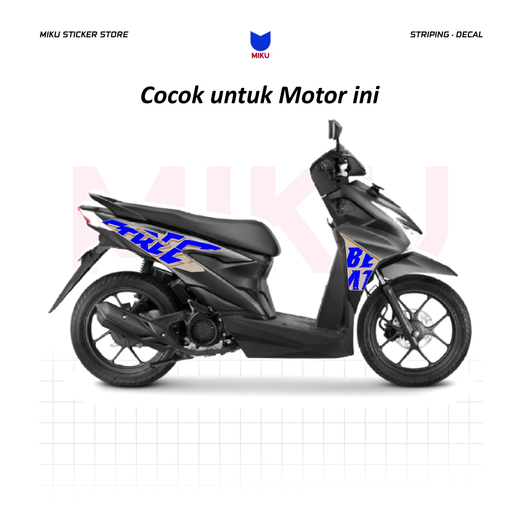 Jual BN09b Stiker Sticker Striping Motor Honda Beat New Street 2024 ...