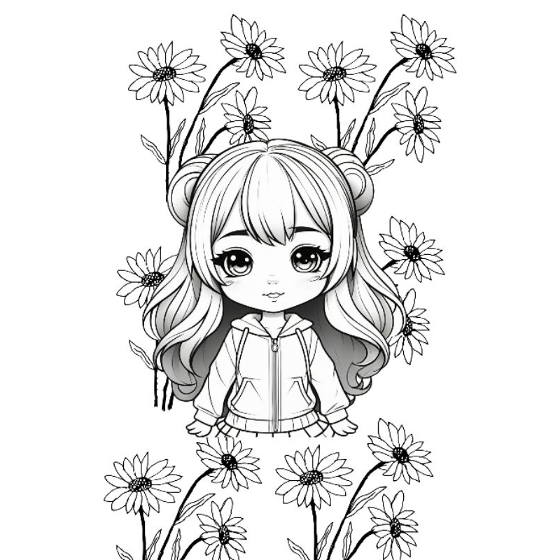 Jual PRINTABLE COLORING PAGE - Seri Cute Girl | Shopee Indonesia