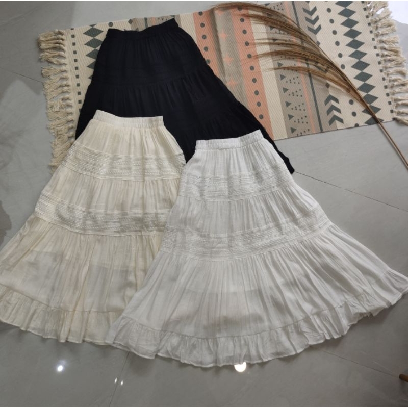 Jual rok katun import wanita | Shopee Indonesia