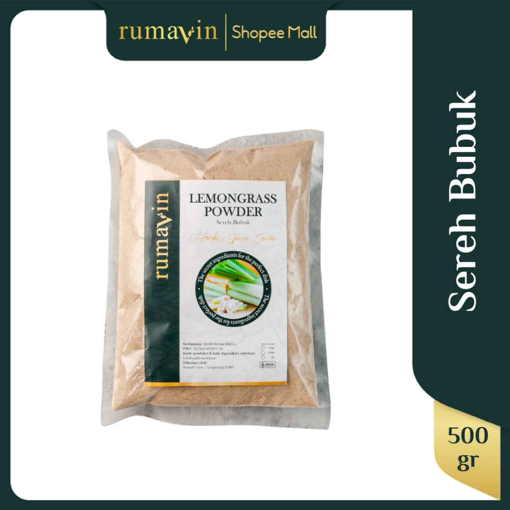 Jual RUMAVIN - Premium Lemongrass Powder / Sereh Bubuk 500gr | Shopee ...