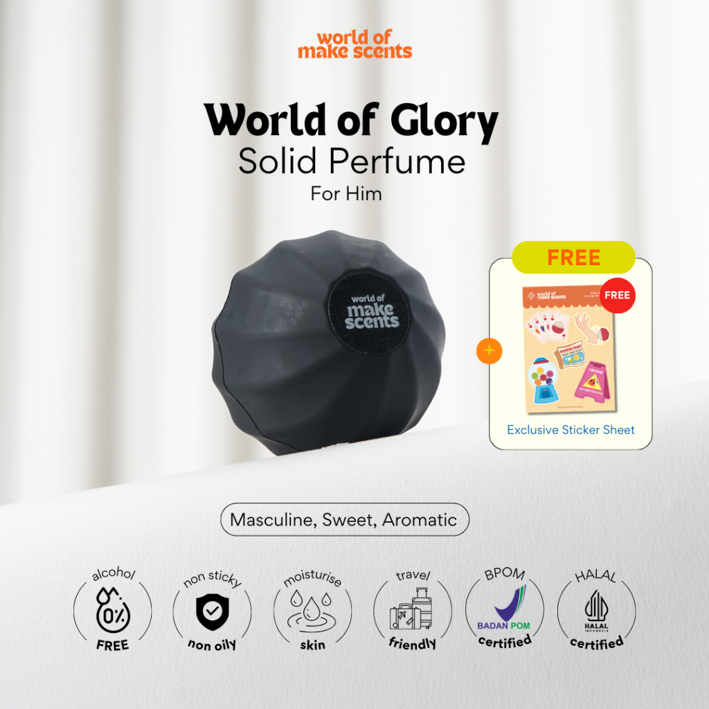 Jual [GLORY] World Of Make Scents Solid Perfume Parfum Solid Pria