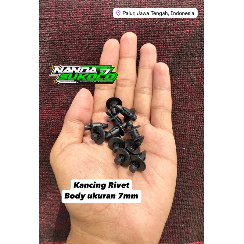Jual kancingan Rivet body motor ukuran 7mm & 6mm (10pcs) | Shopee Indonesia