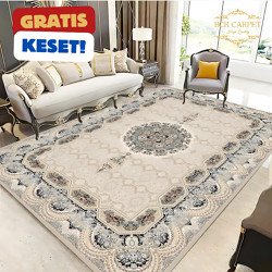Karpet Lantai Ruang Tamu Motif Turki Jumbo 200x300 180x250 120x200 Halus Lembut 