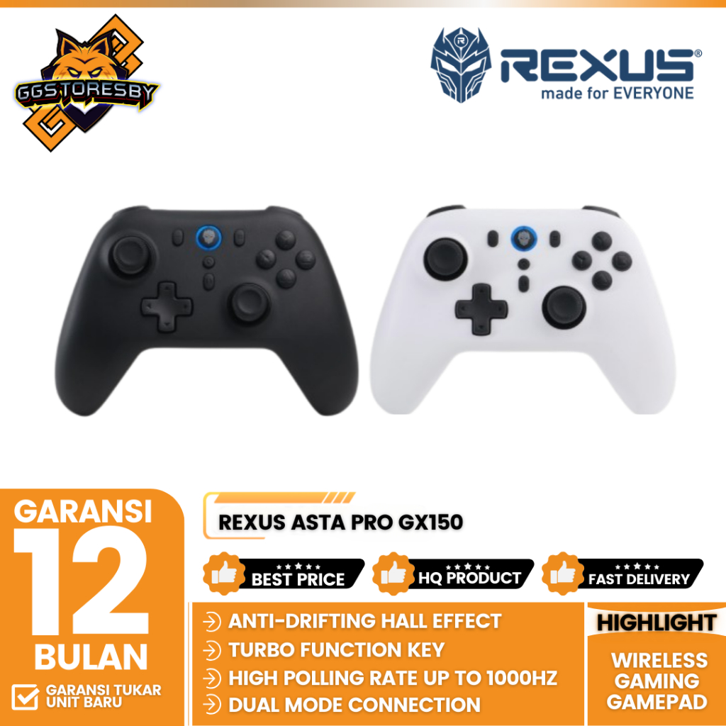 Jual Rexus Asta Pro Gx150 / GX 150 / GX-150 Wireless Gaming Gamepad ...