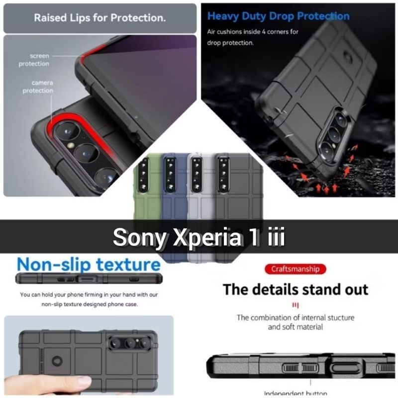 Jual Soft Case Sony Xperia 1 iii Mark mode Rugged Shield Sony Xperia ...