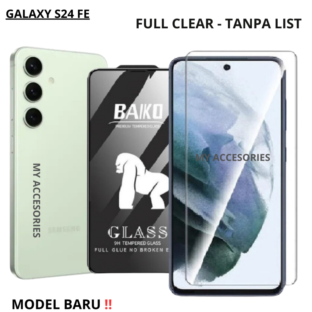 Jual 2024- New's BAIKO Tempered Glass Screen Protector SAMSUNG S24