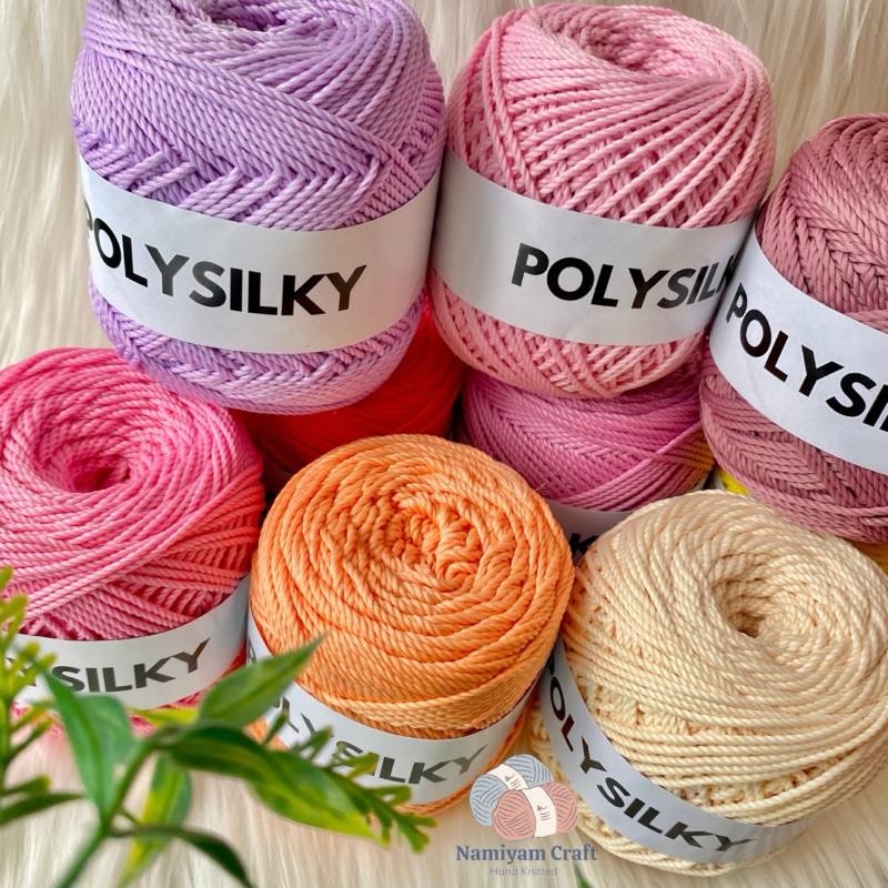 Jual Benang Rajut Polysilky / Benang Rajut Polyester | Shopee Indonesia
