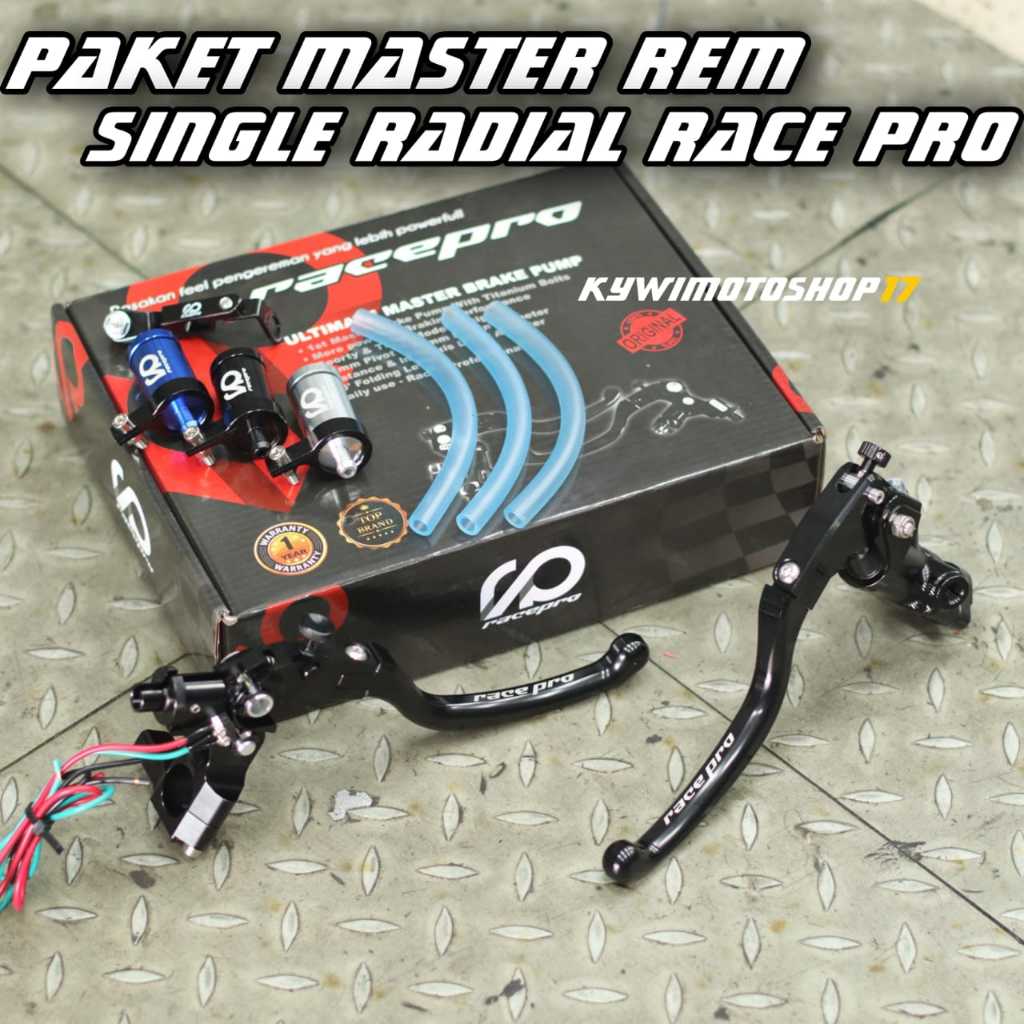 Jual PAKET MASTER REM RACEPRO V3 SINGLE RADIAL | Shopee Indonesia
