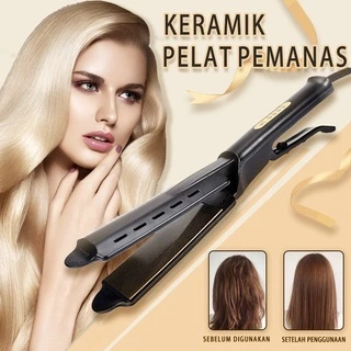 MELEDE Pelurus Rambut Pelat Lebar Pelurus Rambut Profesional Catok Datar Keramik Kunci Cerdas