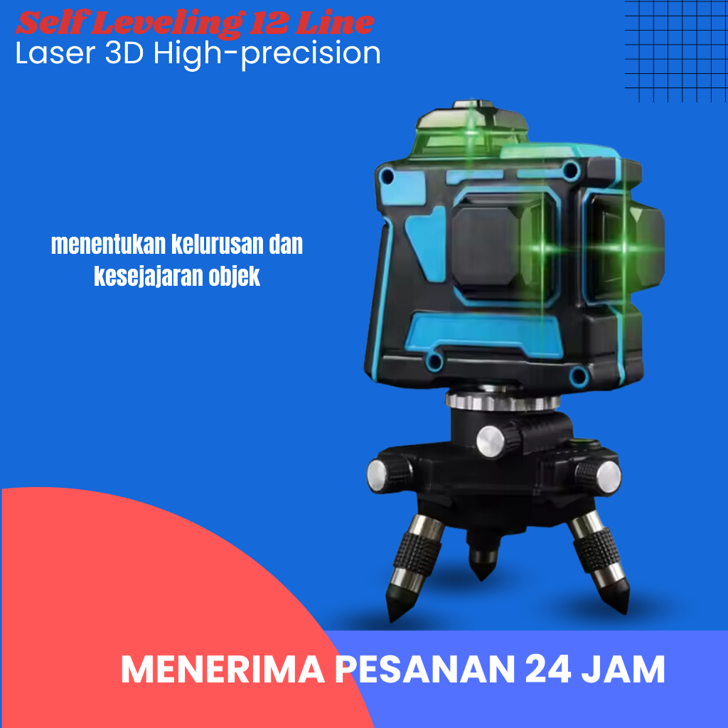 Jual Laser level Hilda Hilda Self Leveling 12 Line Laser 3D High