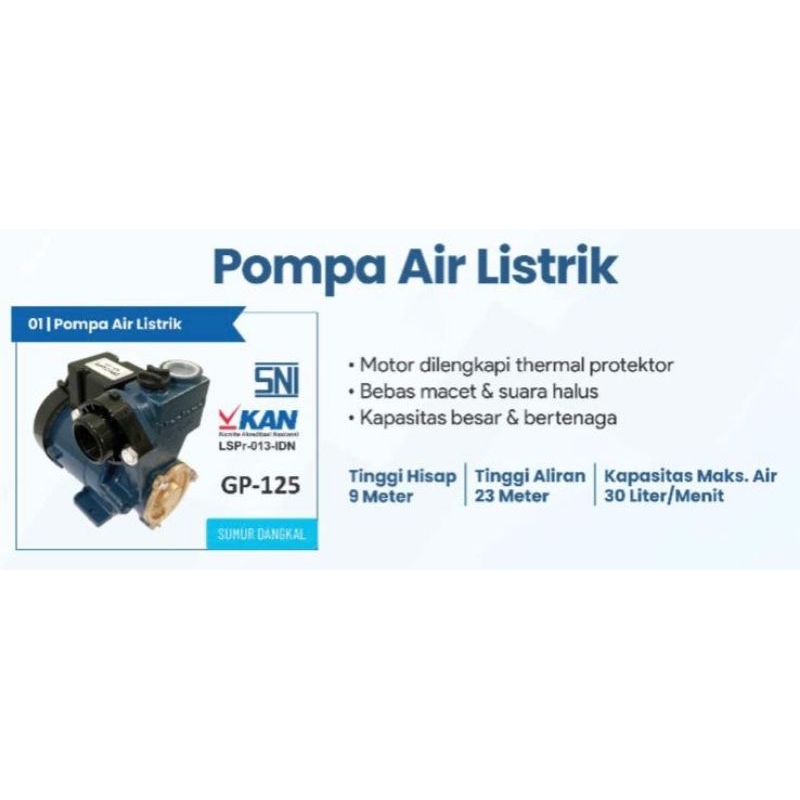 Jual Pompa Air Mizuri 125 Watt (Manual) Pompa PDAM Ledeng Sumur Bor ...