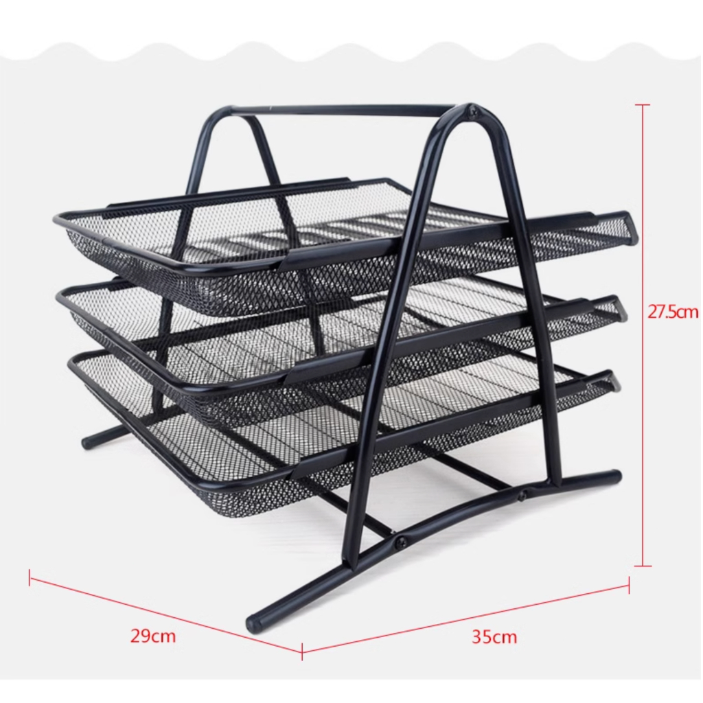 Jual RAK DOKUMEN 3 TINGKAT/ RAK SUSUN/ DOCUMENT TRAY | Shopee Indonesia