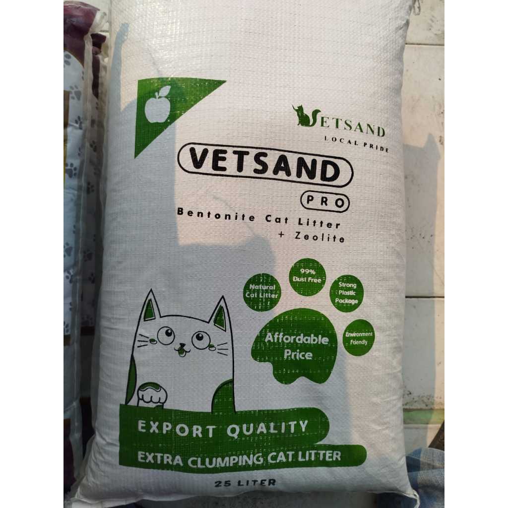 Jual Pasir kucing Vet N Sand PRO 20 Kg/25 L ( Bentonite + Zeolite) New