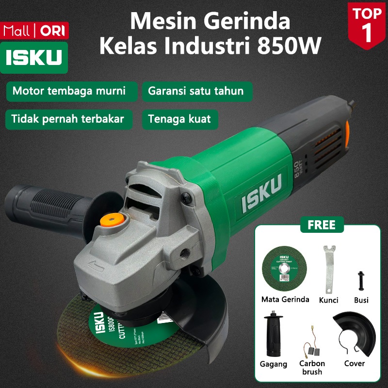 Jual ISKU Mesin Gerinda Tangan 850W 600W 500W Angle Grinder ...