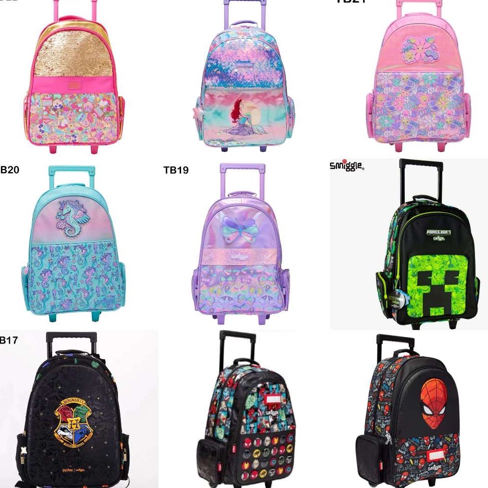Jual Terbagus TAS TROLI SENIOR SD SMIGGLE DENGAN RODA LAMPU | Shopee ...