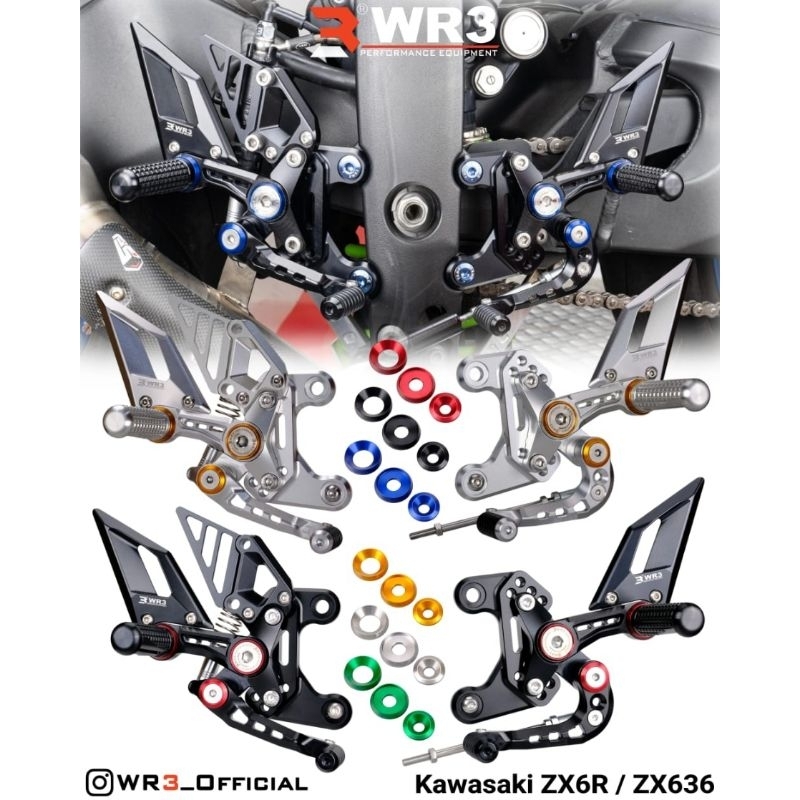 Jual Step racing underbone ZX6R ZX6 ZX636 by WR3 | Shopee Indonesia