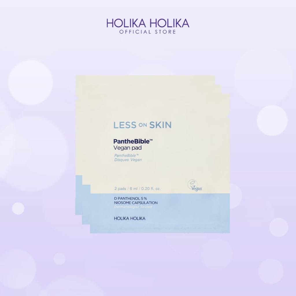 Jual Holika Holika Less on Skin PantheBible Vegan Pad Travel Size ...