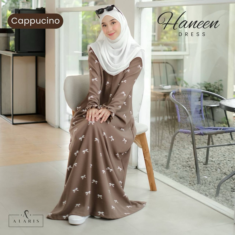 Haneen dress / gamis knit motif / gamis sporty / gamis kaos / abaya knit / abaya kaos / abaya sporty / abaya kaos / gamis abaya knit