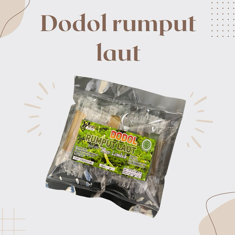 Jual Dodol Rumput Laut Khas Lombok waroh | Shopee Indonesia