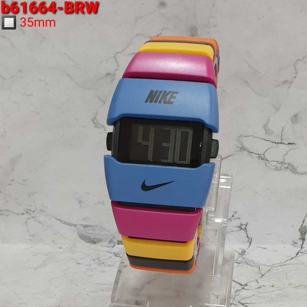 Jam Tangan Digital Wanita Fashion Nike ET 9000 Tanggal Aktif Free Logam  Emas COD Free Box Dan Baterai Cadangan Best Seller - Main Image