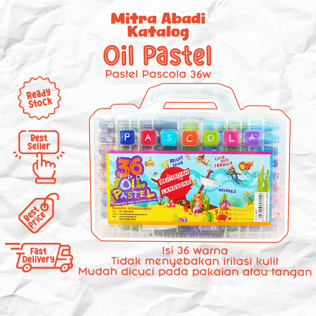 Jual Oil Pastel Pascola 36c 36 Warna Pewarna Alat Menggambar Mewarnai