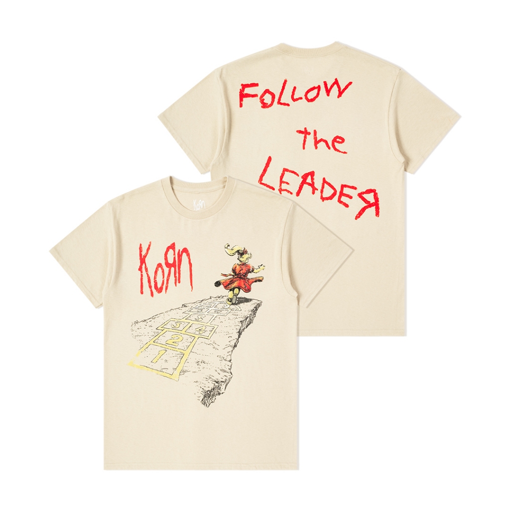 Korn Unisex T-Shirt: Follow The Leader Hopscotch (Back Print) main image 0