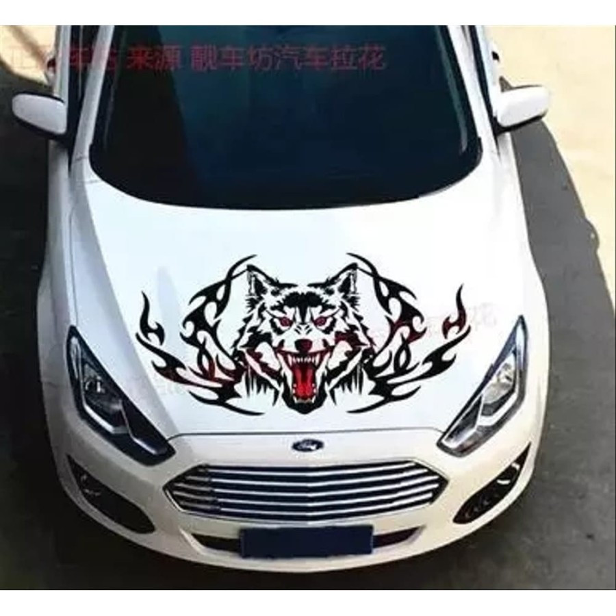 Jual Termurah Stiker Serigala Gagah / Stiker Body Mobil Cocok Untuk ...