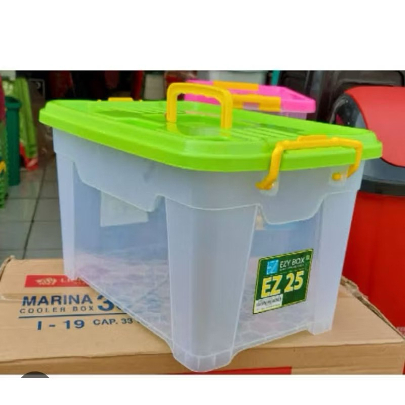Jual Container box uk 25liter with handle ( gagang bawaan ) | Shopee ...