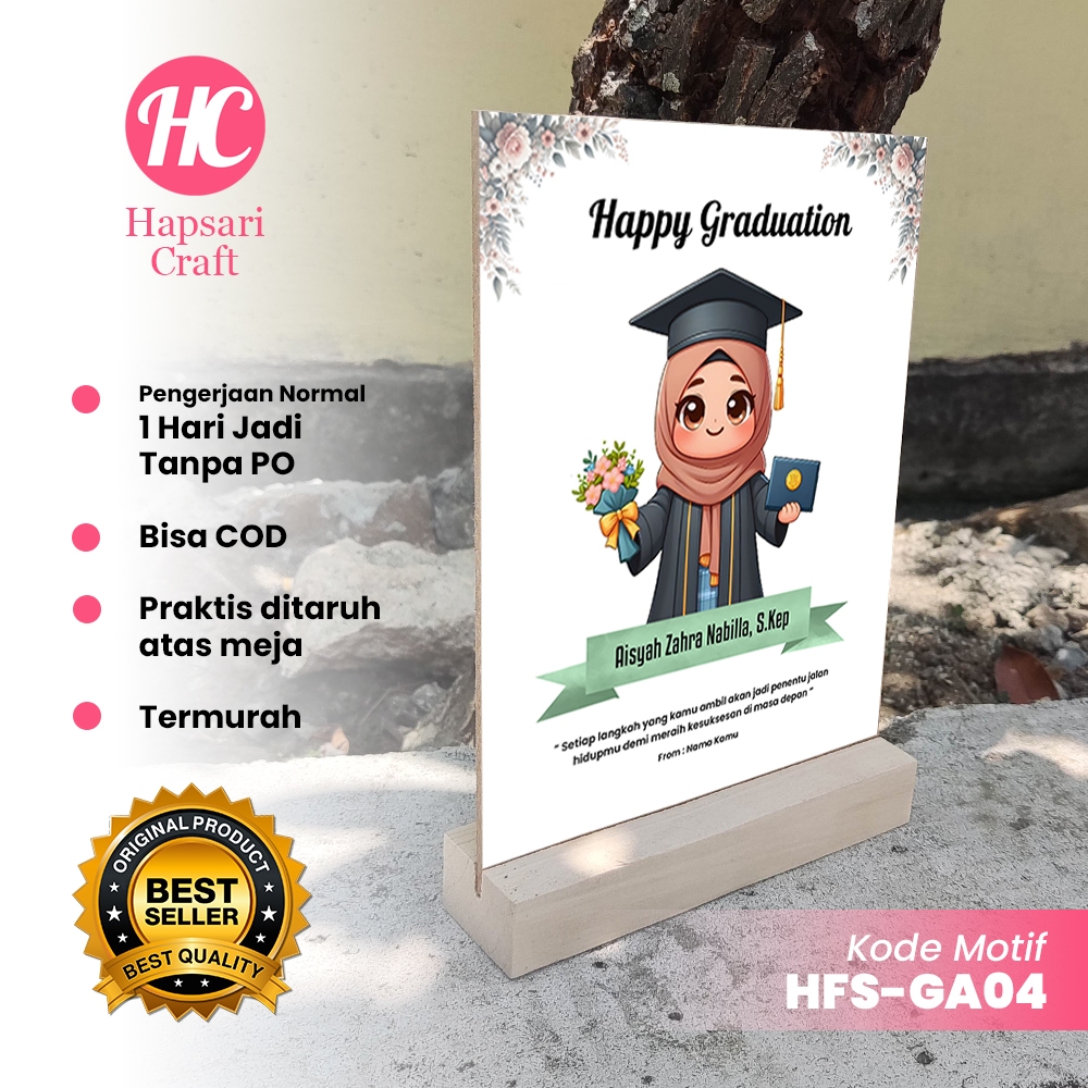 Jual Hadiah / Kado FS Wisuda animasi Cewek & Cowok Graduation Gift ...