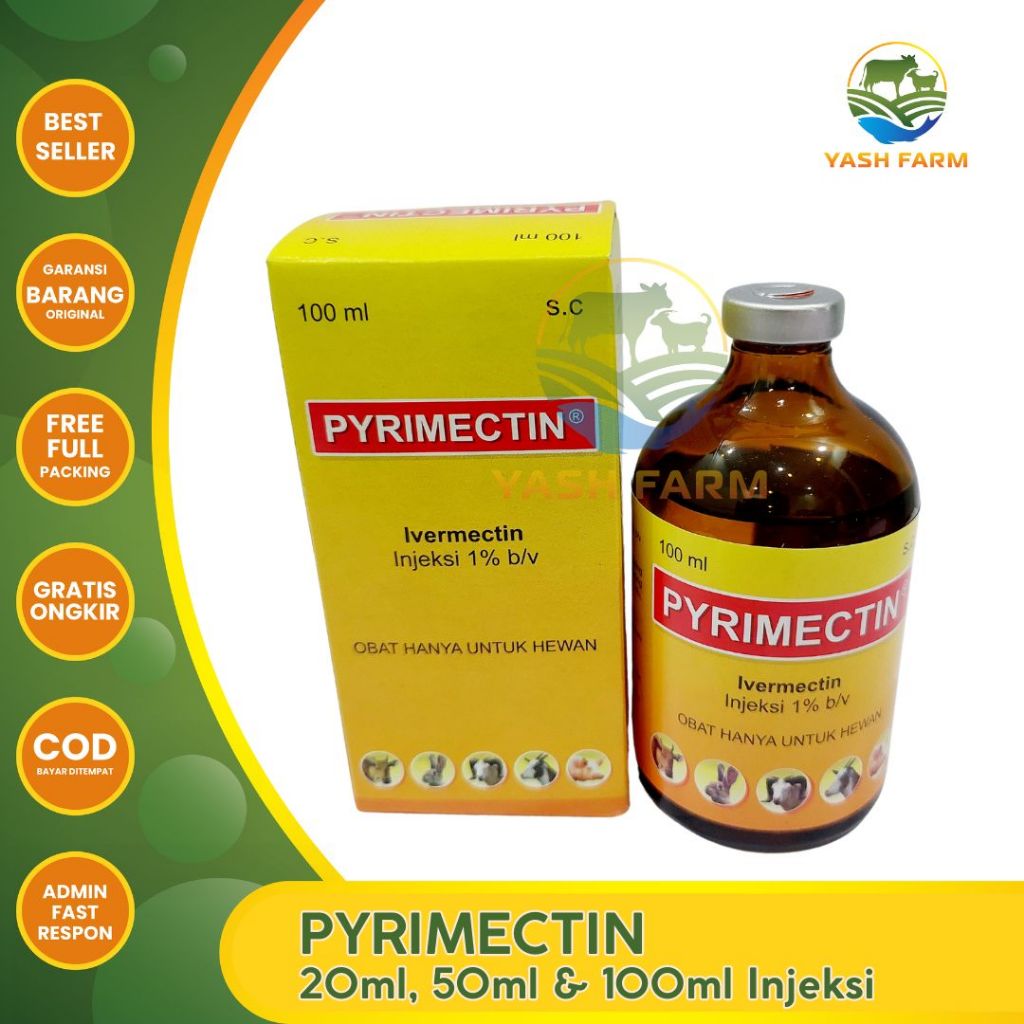 Jual PYRIMECTIN INJEKSI OBAT KURAP ANTI EKTOPARASIT DAN ENDOPARASIT ...