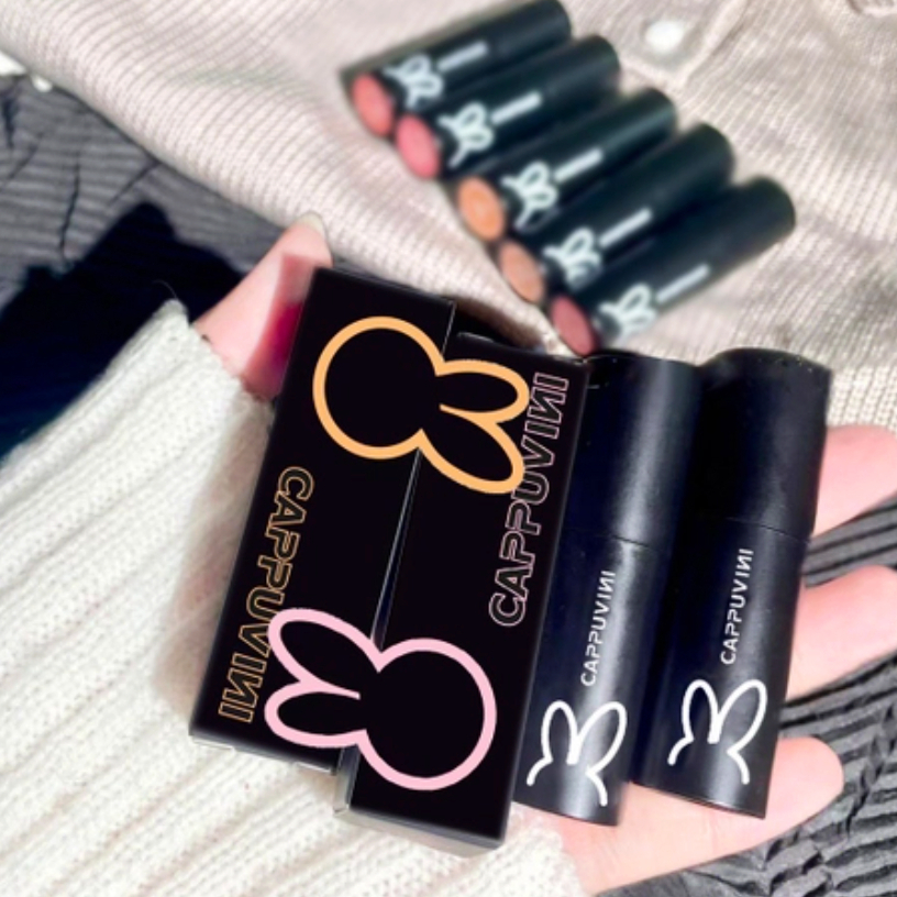 Jual BPOM CAPPUVINI Black Rabbit Lip Cream Lip Glaze Velvet Lipstik ...