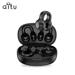 [FREE STICKER] Aitu M30 Ear Clip Bluetooth Headset Earphone 5.3 In-Ear Noise Reduction